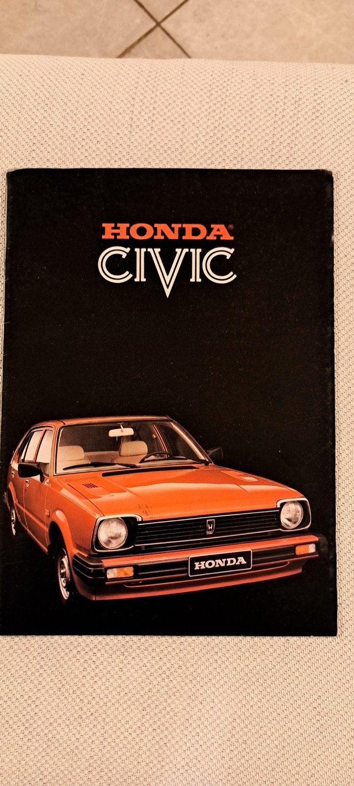 honda civic brochure ca 1980, Ophalen of Verzenden, Zo goed als nieuw, Honda