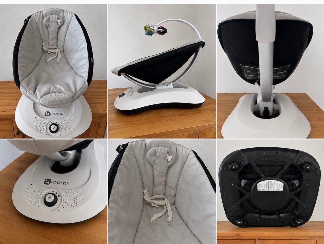 4moms rockaRoo Babyschommel met Newborn Inzet, Ophalen of Verzenden, Zo goed als nieuw
