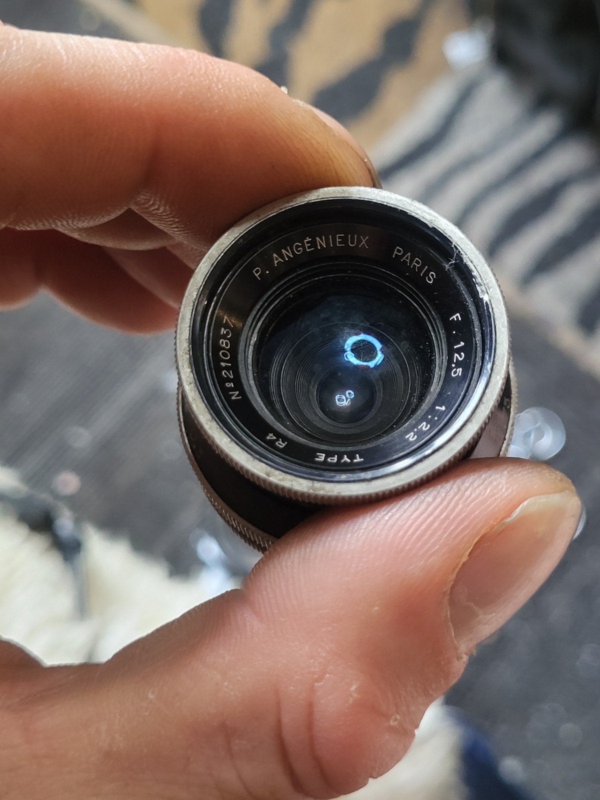 P. Angenieux Paris F 1:2.5 lens - Goed werkend, helder glas, Ophalen of Verzenden, Gebruikt, Overige typen