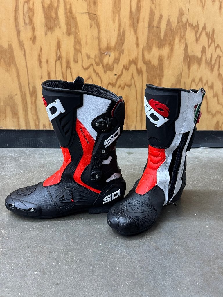 Sidi ST motorlaarzen maat 46 zwart/wit/rood, Ophalen, Heren, Laarzen, Tweedehands