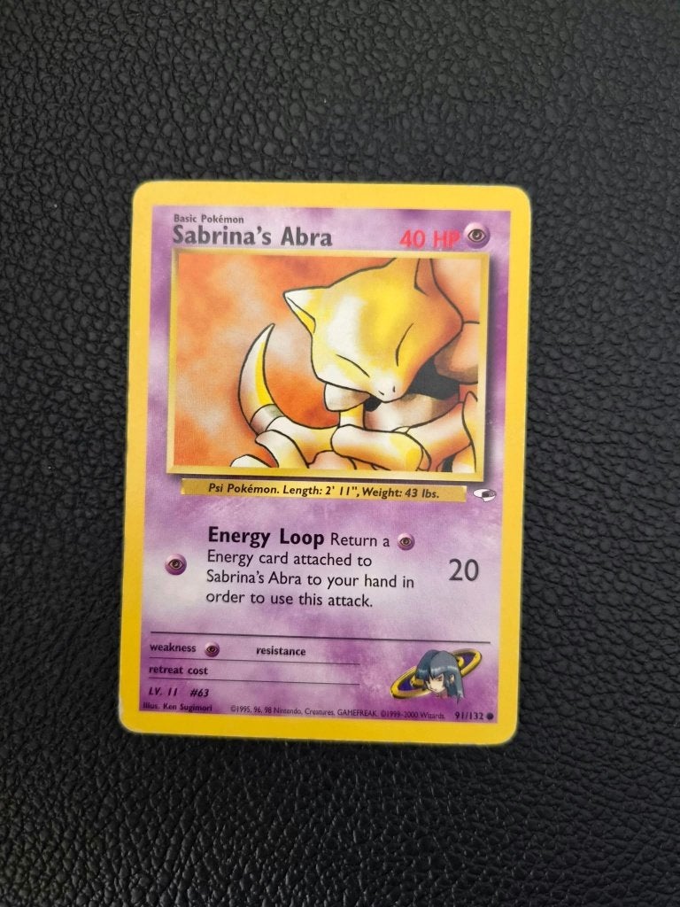 Sabrina's Abra 91/132 – Gym Heroes - 2000, Ophalen of Verzenden, Gebruikt, Losse kaart