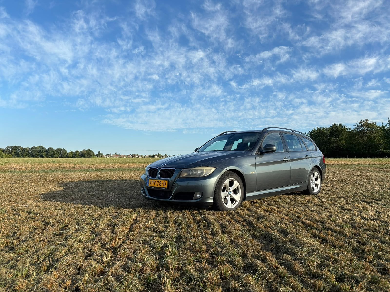 BMW 3-Serie 2.0 D 318 100KW Touring 2008 Grijs Trekhaak., Auto's, 21 km/l, 1995 cc, Zwart, 4 cilinders
