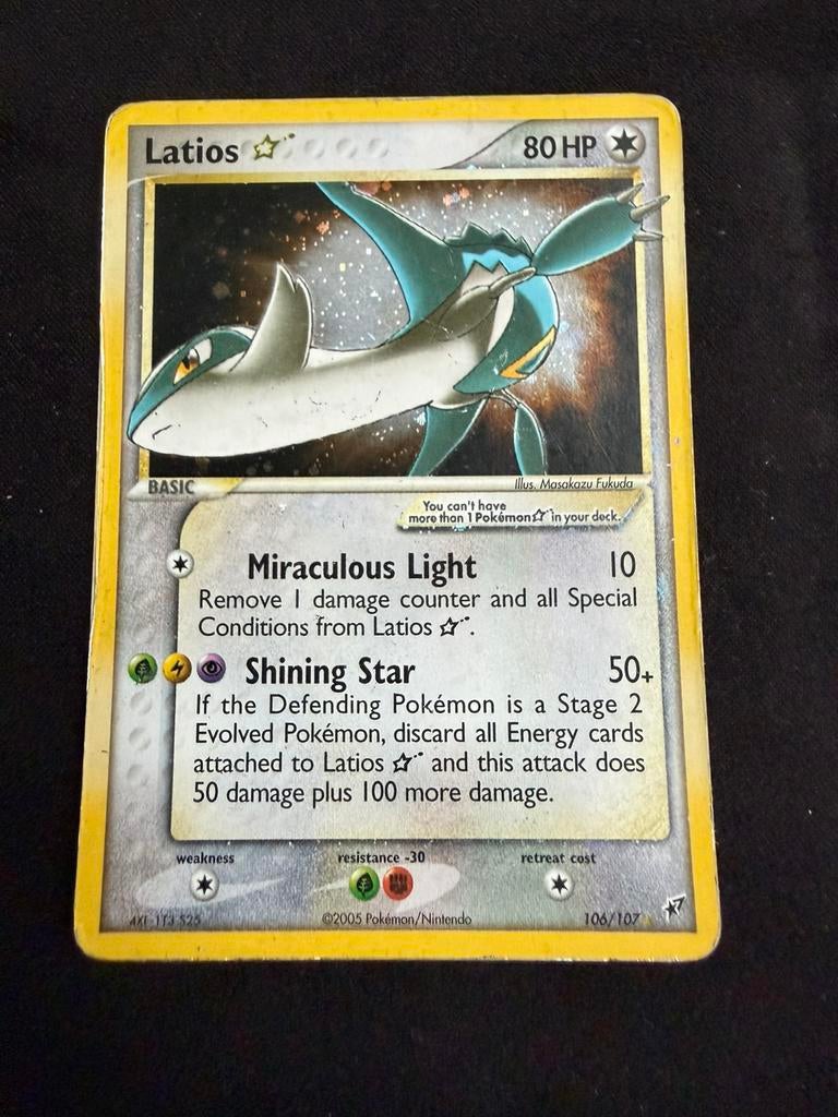 Pokemon Latios goldstar, Ophalen of Verzenden, Zo goed als nieuw