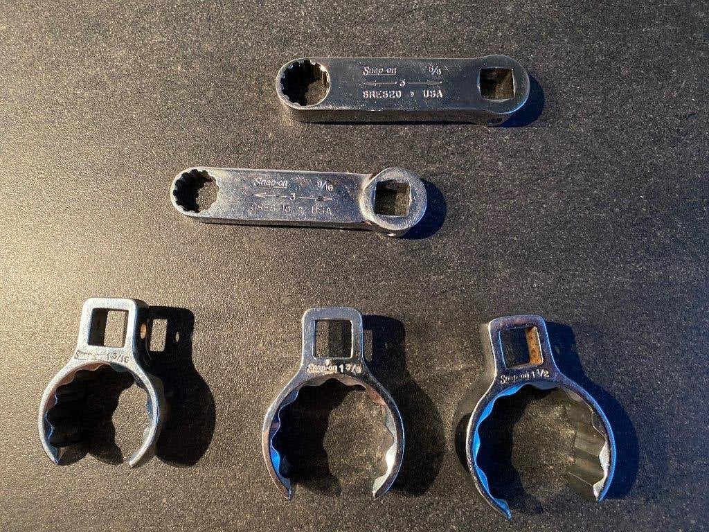 snap on 3x crow feet en 2x torque adaptor, Ophalen of Verzenden, Zo goed als nieuw