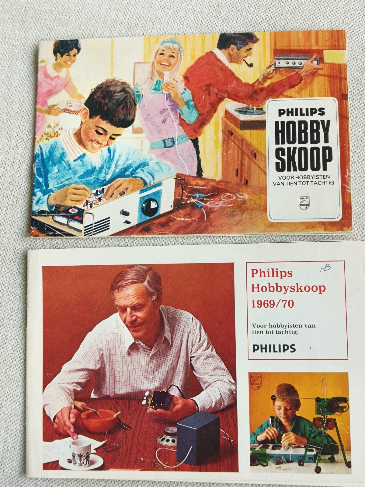 2 X PHILIPS HOBBYSKOOP, DOE HET ZELF., Boeken, Ophalen of Verzenden, Gelezen