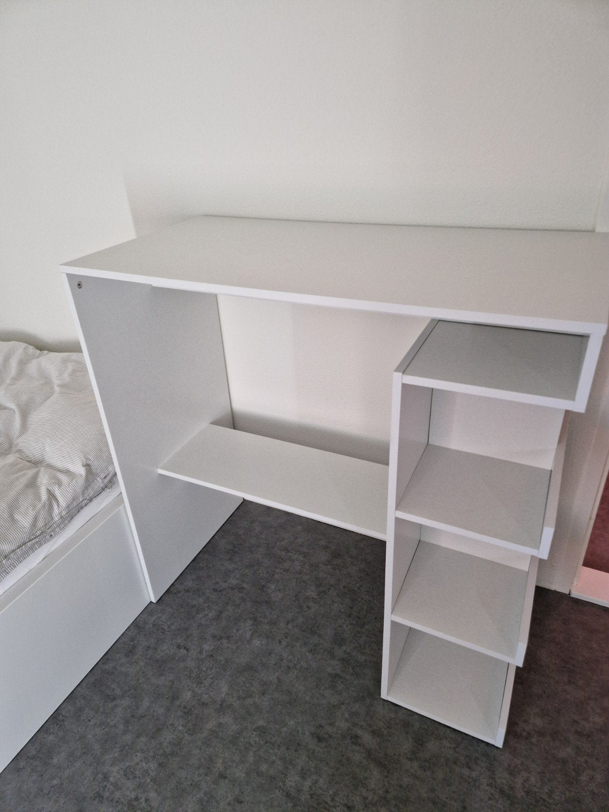 Witte Hoge tafel - Sidetable - studentenkamer, Ophalen, Rechthoekig, 100 tot 150 cm