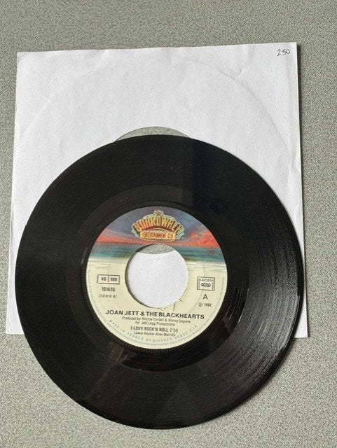 JOAN JETT - i love rock n roll 7 INCH SINGLE 1982 FRA, Originele persing, Ophalen of Verzenden, Gebruikt, Rock en Metal