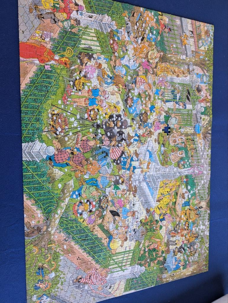 Gezocht. Een niet complete Jan van Haasteren puzzel bbq, Ophalen of Verzenden, 500 t/m 1500 stukjes, Zo goed als nieuw