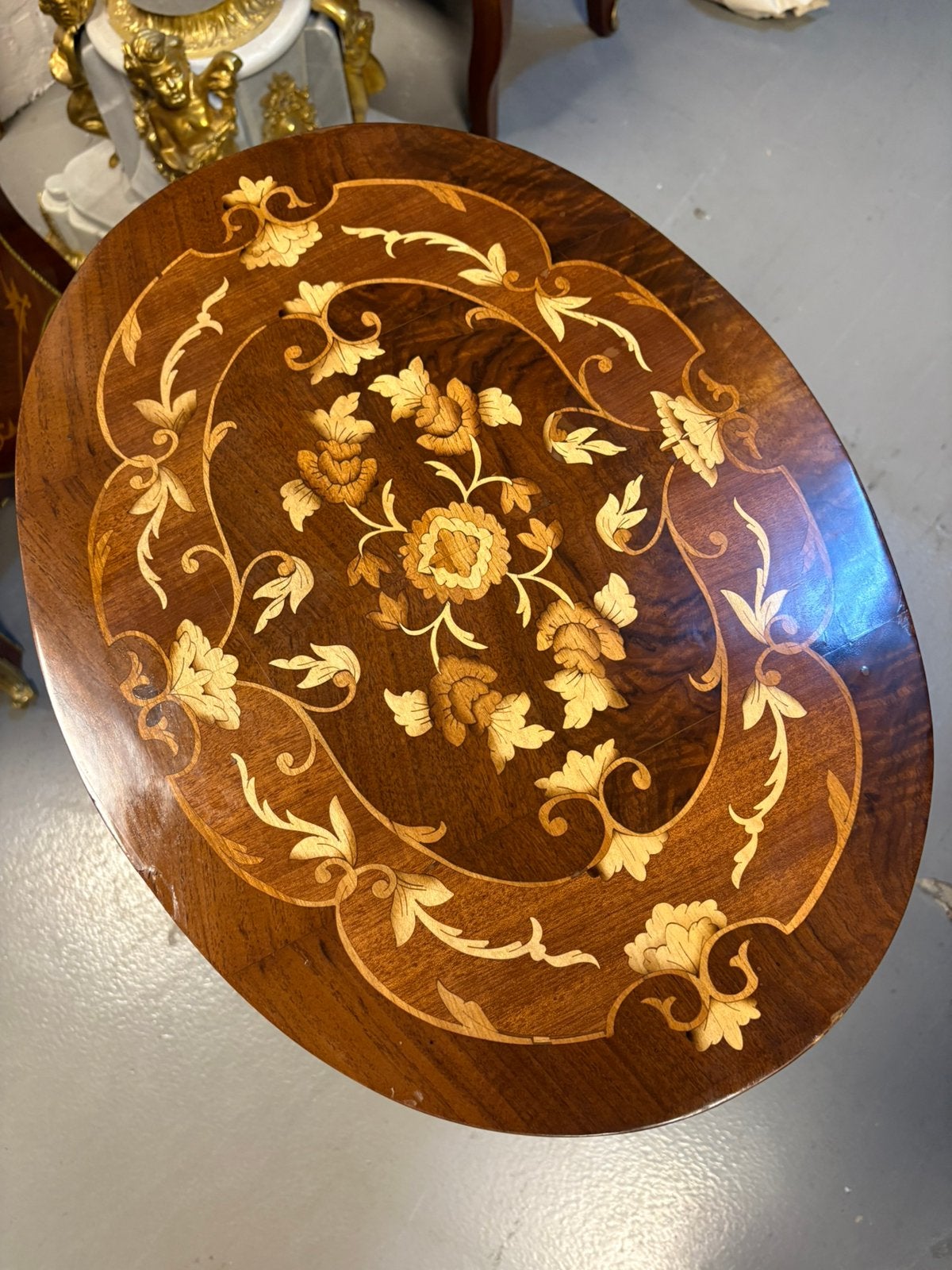 Bijzettafel met lade barok model Montpellier, Ophalen of Verzenden, Zo goed als nieuw