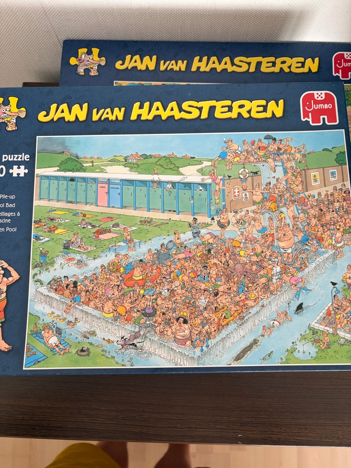 Jan van Haasteren Puzzel 1000 Stukjes - Zwembad, Ophalen, Meer dan 50 stukjes, Zo goed als nieuw, 6 jaar of ouder