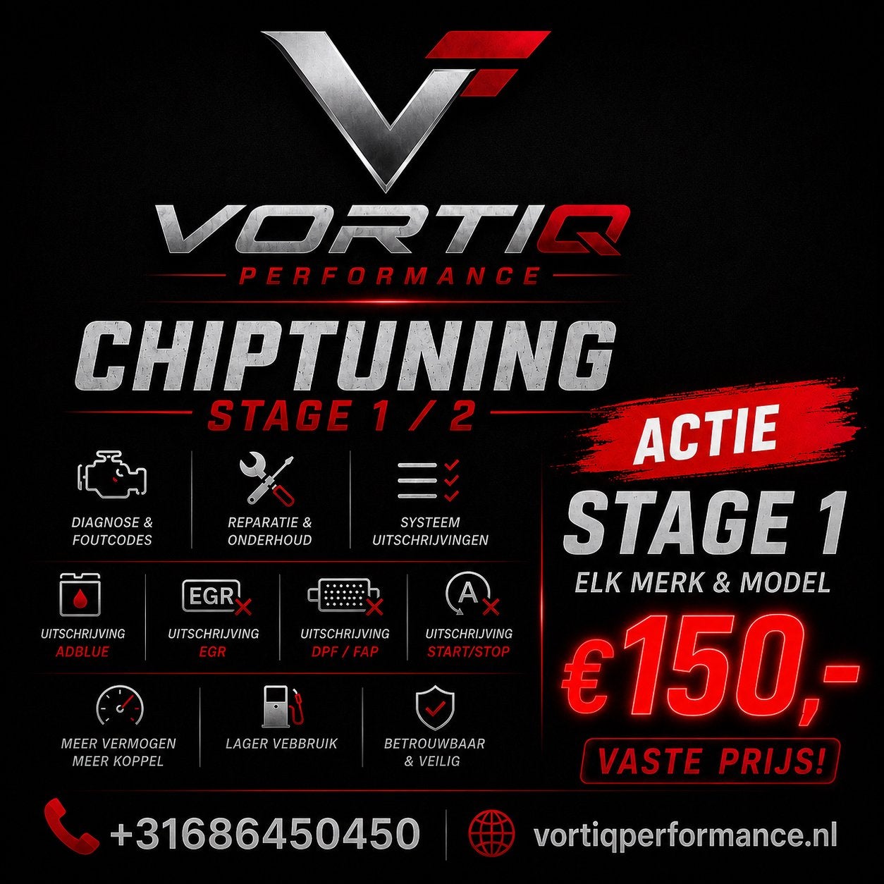 STAGE 1 150€,- ADBLUE UIT 120€,- APP 0686450450, Ophalen of Verzenden