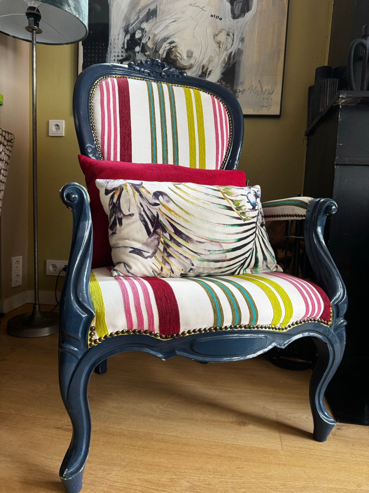 Fauteuil met Designers Guild Bekleding, Ophalen