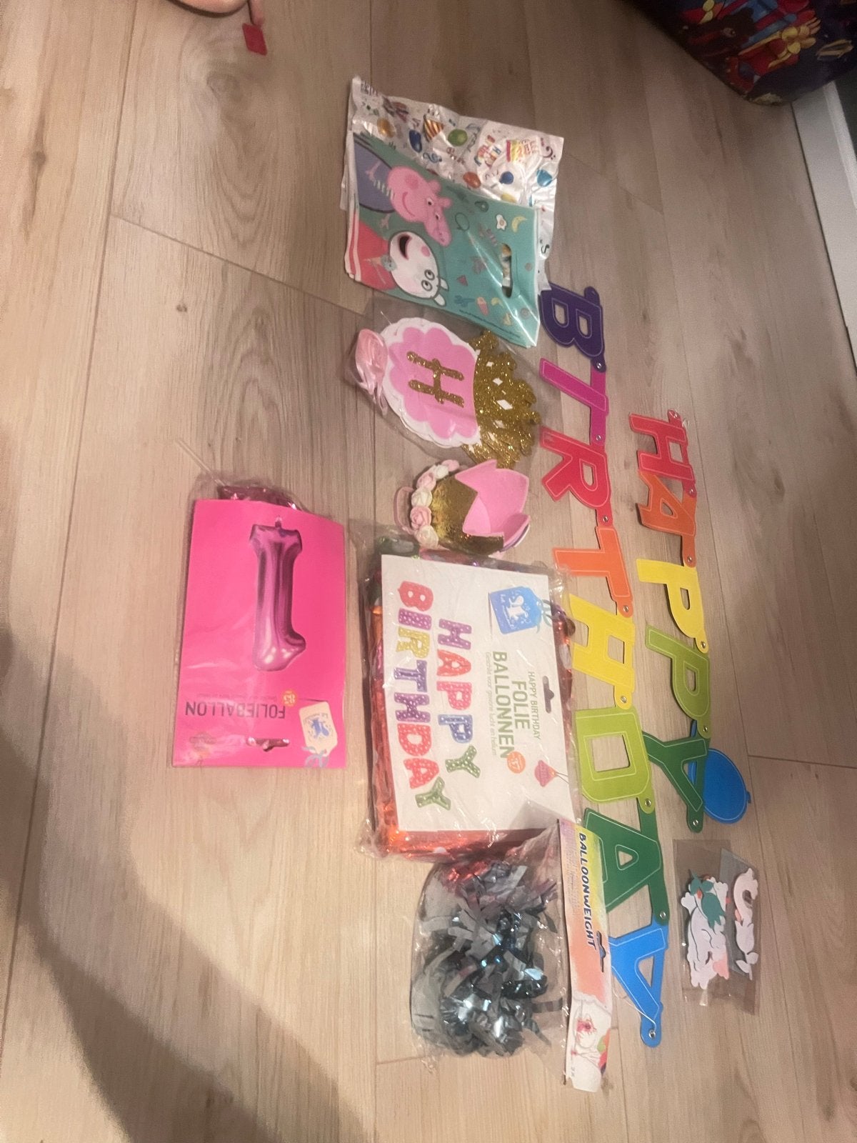 Verjaardagsfeest decoratie set - Happy Birthday, Hobby en Vrije tijd, Ophalen of Verzenden, Nieuw, Versiering, Verjaardag