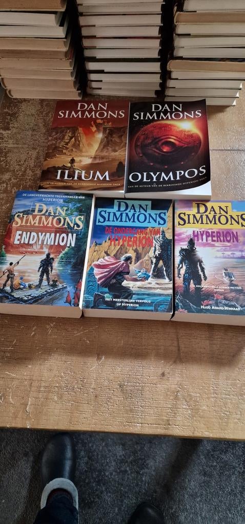 Dan Simmons Boeken - Hyperion Cantos & Ilium/Olympos, Boeken, Ophalen of Verzenden, Gelezen, Dan Simmons