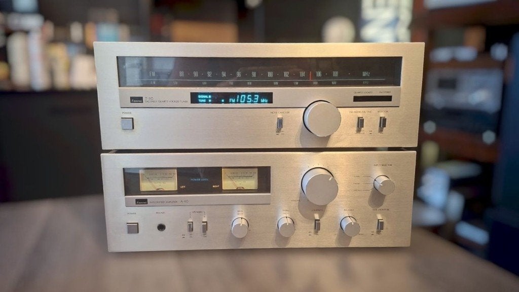 Sansui A-40 + T-80 – Vintage Stereo Versterker & Tuner Set, Audio, Tv en Foto, Overige merken, SANSUI HIFI-SET • TUNER & VERSTERKER