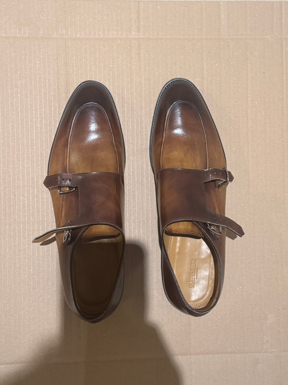 SuitSupply nette schoen maat 44.5, Kleding | Heren, Ophalen of Verzenden, Zo goed als nieuw, Bruin