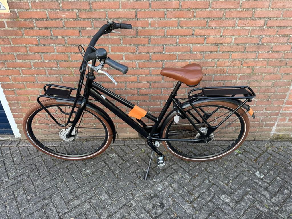 Cortina urban HPV Damesfiets met Transportrekje - Zwart, Fietsen en Brommers, Fietsen | Dames | Damesfietsen, Gebruikt, Versnellingen