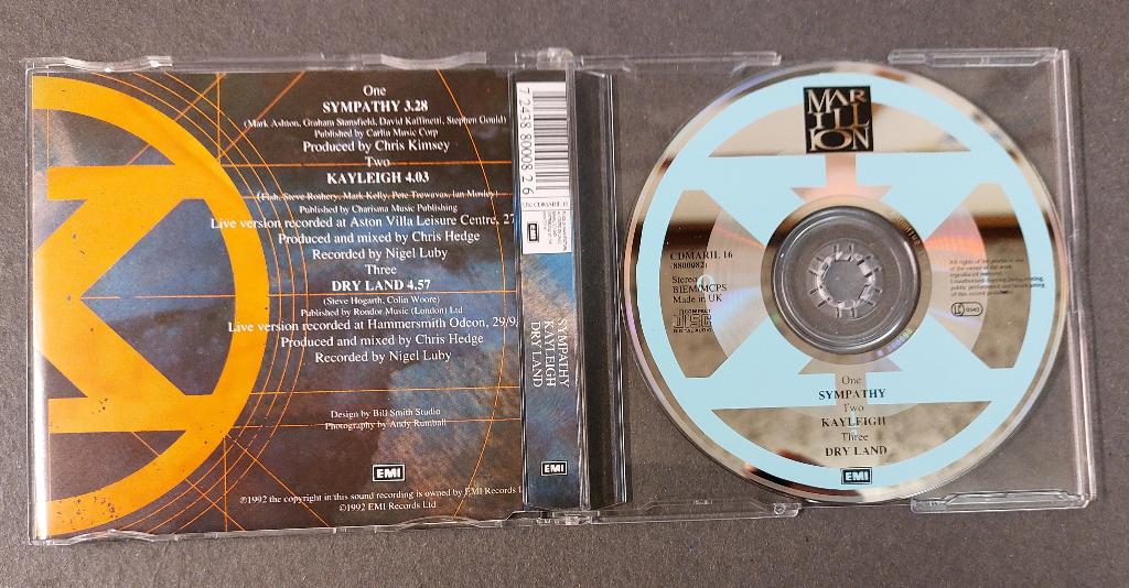 Marillion CD-SINGLE NIEUW ! Sympathy + Kayleigh-Live, Verzenden, Maxi-single, 1 single, Pop