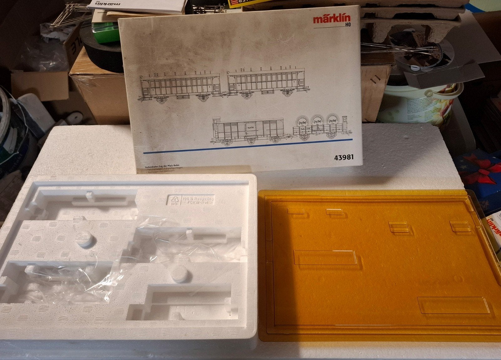 43981 marklin lege wagons set doos, Wisselstroom, Gebruikt, Wagon, Ophalen of Verzenden