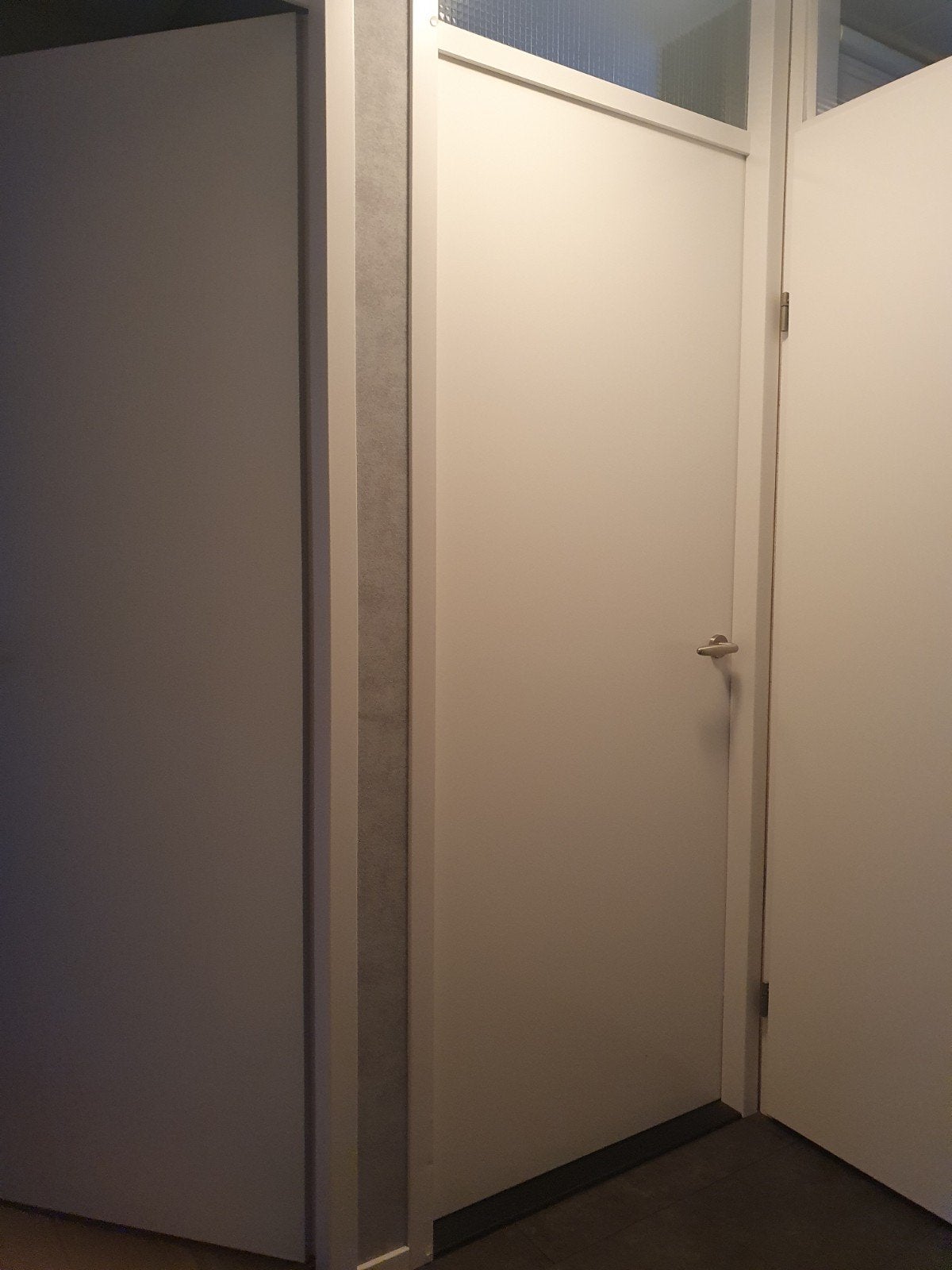 Witte binnendeur met deurkrukslot, Ophalen, Gebruikt, 80 tot 100 cm, Binnendeur