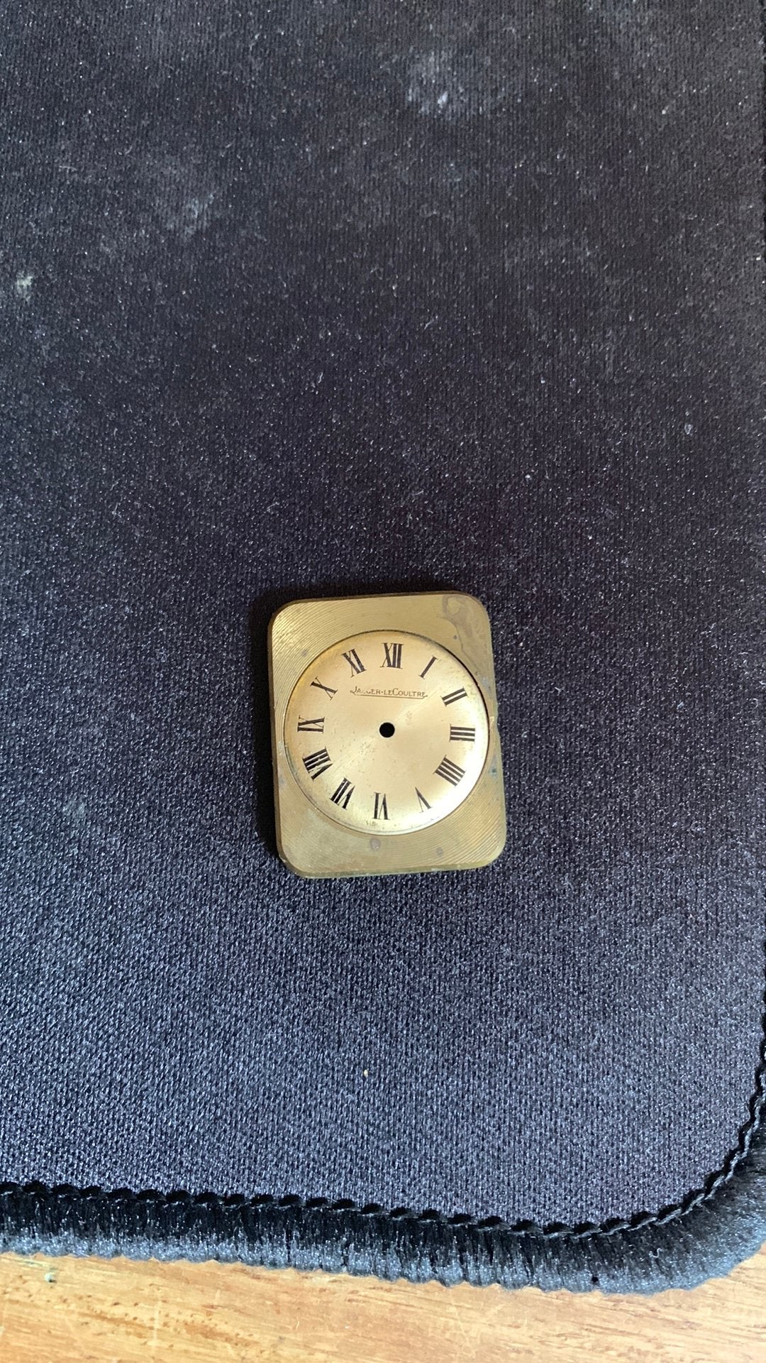 Vintage Jaeger-Lecoultre wijzerplaat, Ophalen of Verzenden, Staal, Overige merken, 1960 of later