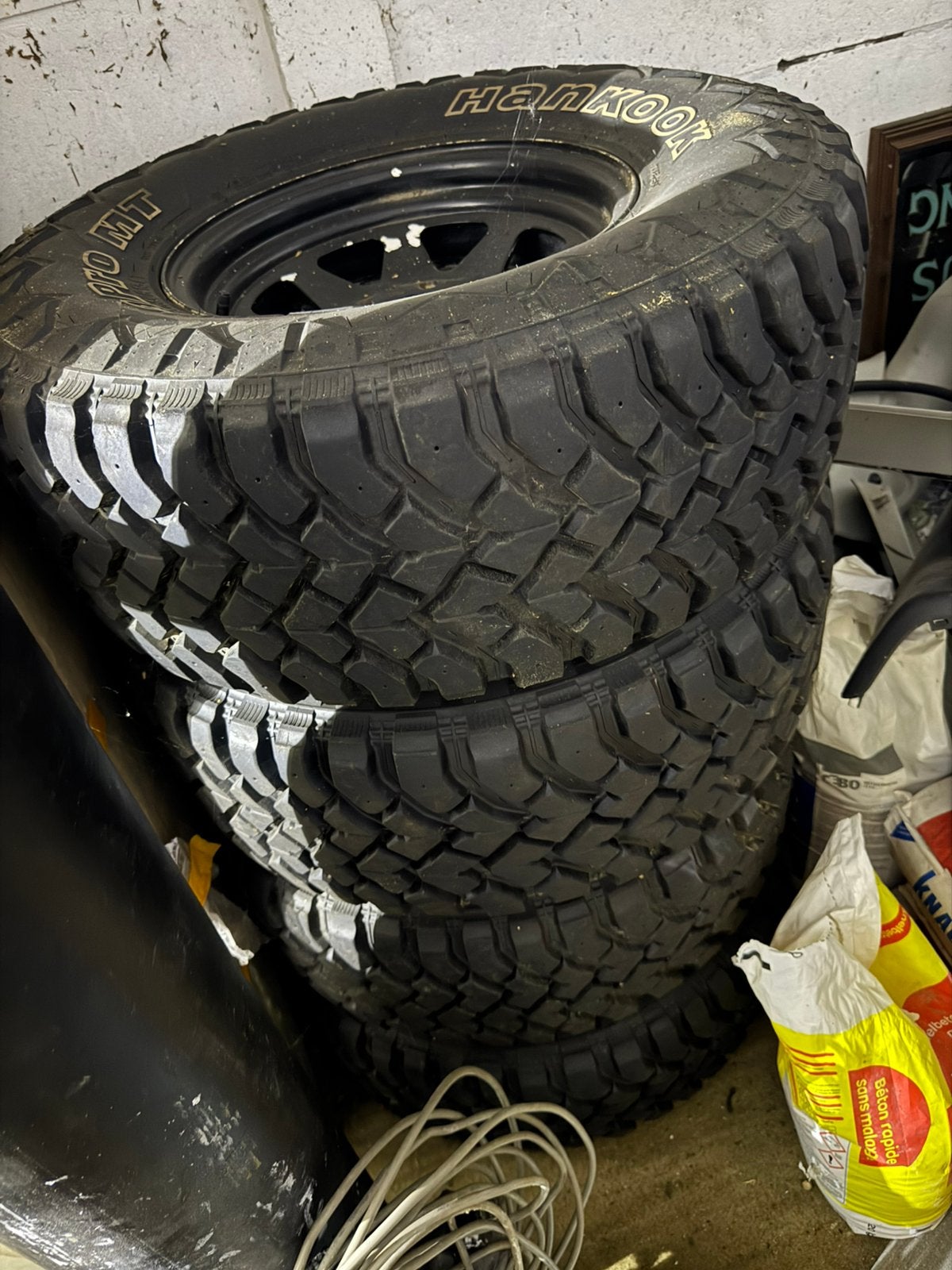 Hankook Dynapro MT RT03, Ophalen, Gebruikt