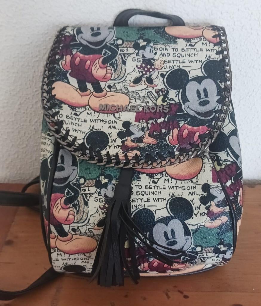 Michael Kors rugzak Mickey Mouse, Ophalen of Verzenden, Zo goed als nieuw, Zwart, Overige typen