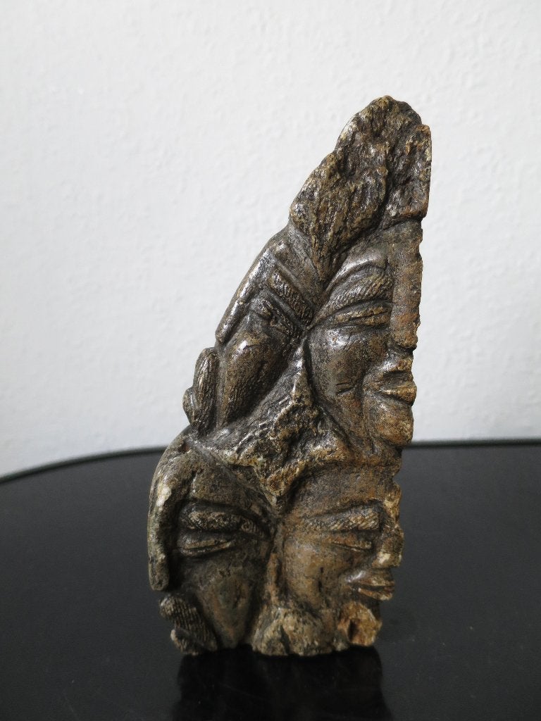mooi handgemaakt beeld uit natuurlijk steen levensboom 17,5/, Antiek en Kunst, Ophalen of Verzenden