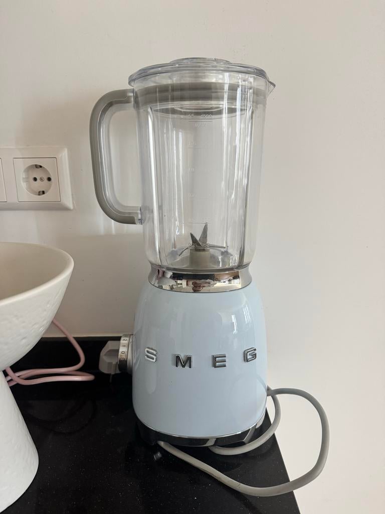 Smeg Blender - in Pastelblauw, Witgoed en Apparatuur, Blenders, Ophalen of Verzenden, Zo goed als nieuw, Blender