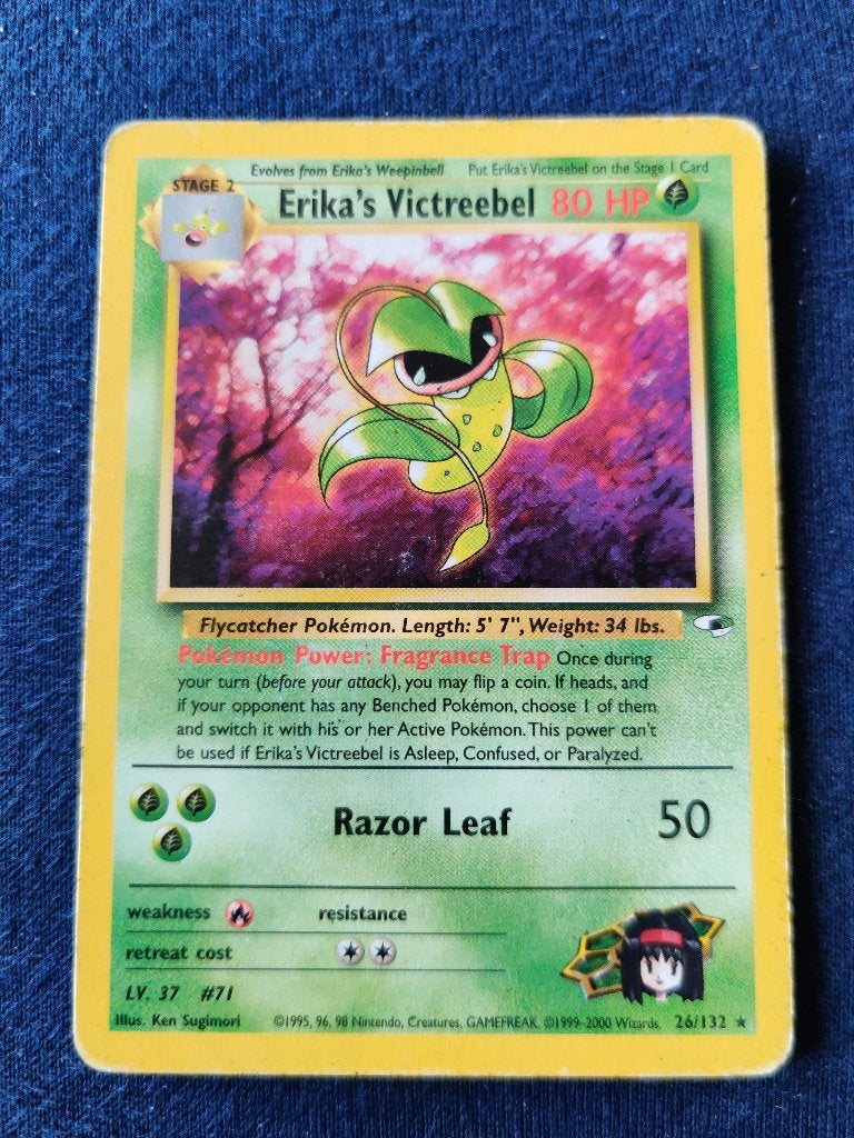 Erika's Victreebel - Gym Heroes 26/132 - Good, Hobby en Vrije tijd, Verzamelkaartspellen | Pokémon, Ophalen of Verzenden, Nieuw