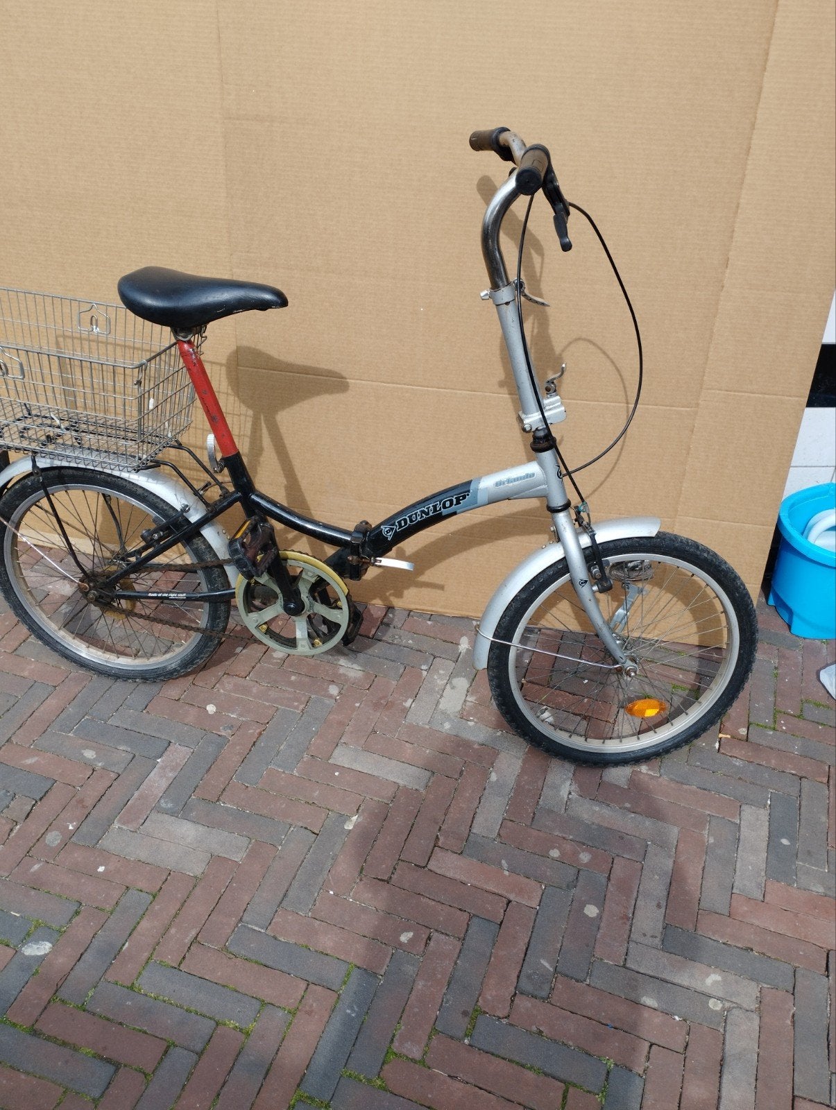 Dunlop vouwfiets - Handig en compact, Fietsen en Brommers, Fietsen | Vouwfietsen, Overige merken, 20 inch of meer, Gebruikt, Velgrem