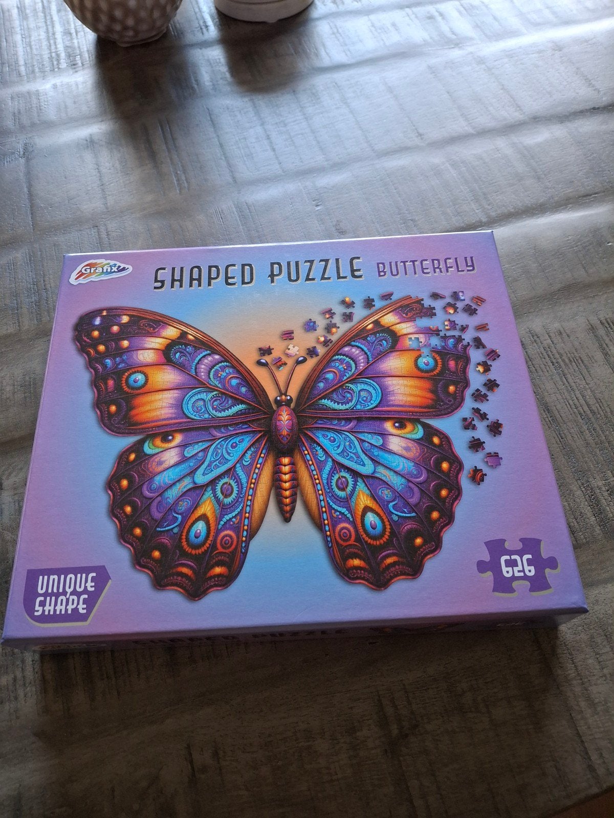 zgan nieuwe puzzel vlinder VERKOCHT, Ophalen, Minder dan 500 stukjes, Zo goed als nieuw
