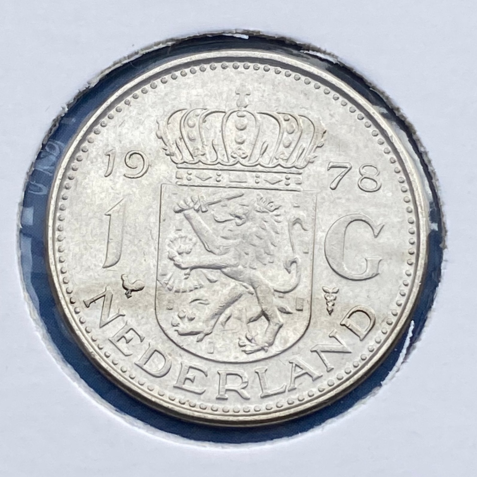 1 Gulden uit 1978 van Juliana, Verzenden, Koningin Juliana, 1 gulden, Losse munt