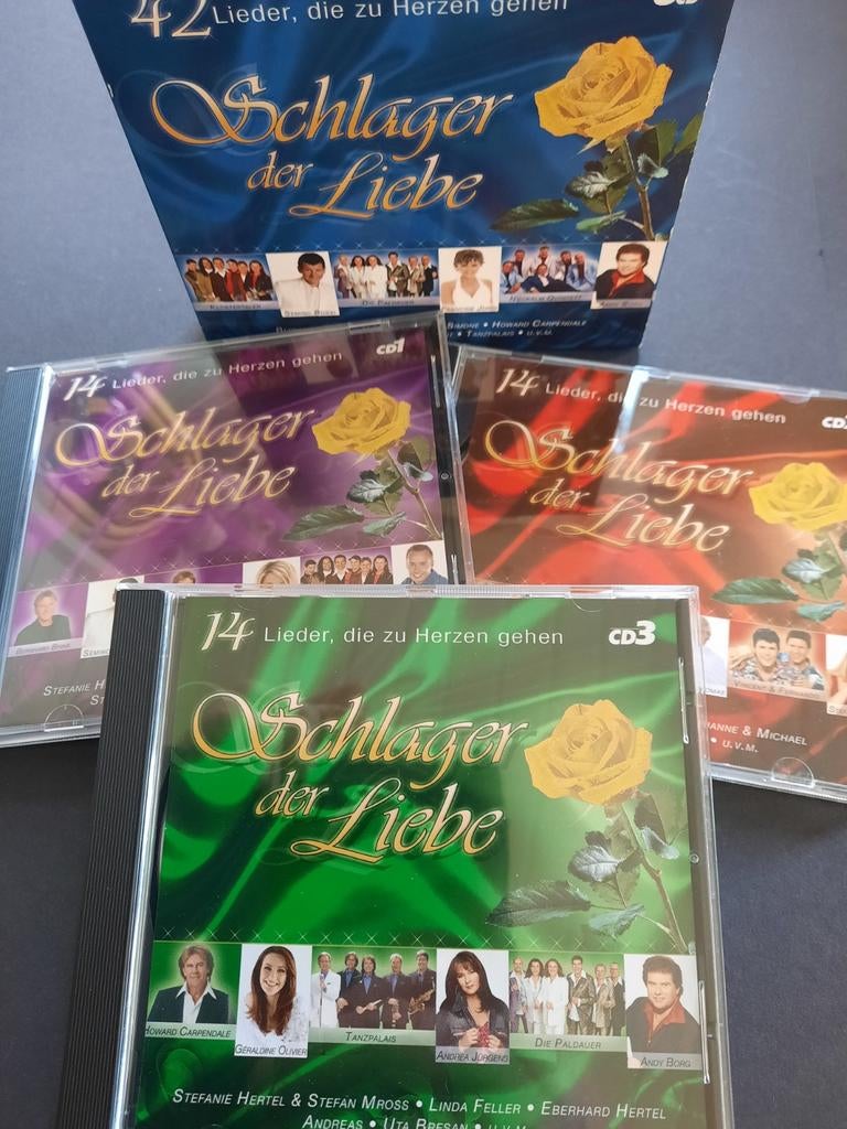 3 cd box  Schlager der Liebe  ( nieuwstaat  ), Ophalen of Verzenden, Zo goed als nieuw, Boxset
