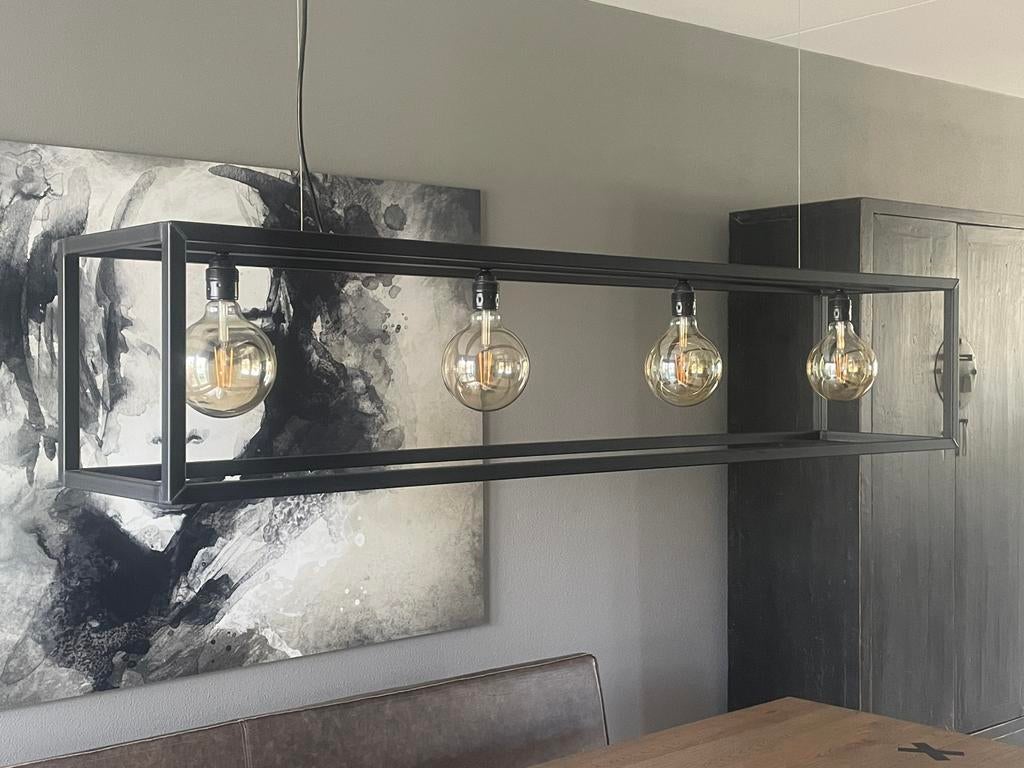 Industriële lamp Eetkamerlamp hanglamp Looiershuis, Ophalen, Zo goed als nieuw, Industrieel, Metaal