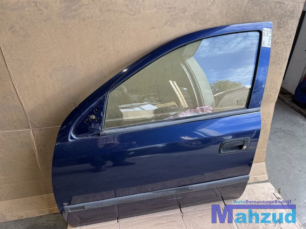 OPEL ASTRA G Blauw Z288 Links voor deur portier 5 deurs, Auto-onderdelen, Carrosserie en Plaatwerk, Deur, Opel, Voor, Links, Gebruikt