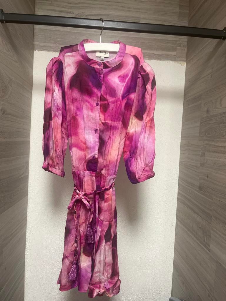 Shoeby Nicolette jurk roze/paars tie-dye maat 146/152, Ophalen of Verzenden, Zo goed als nieuw