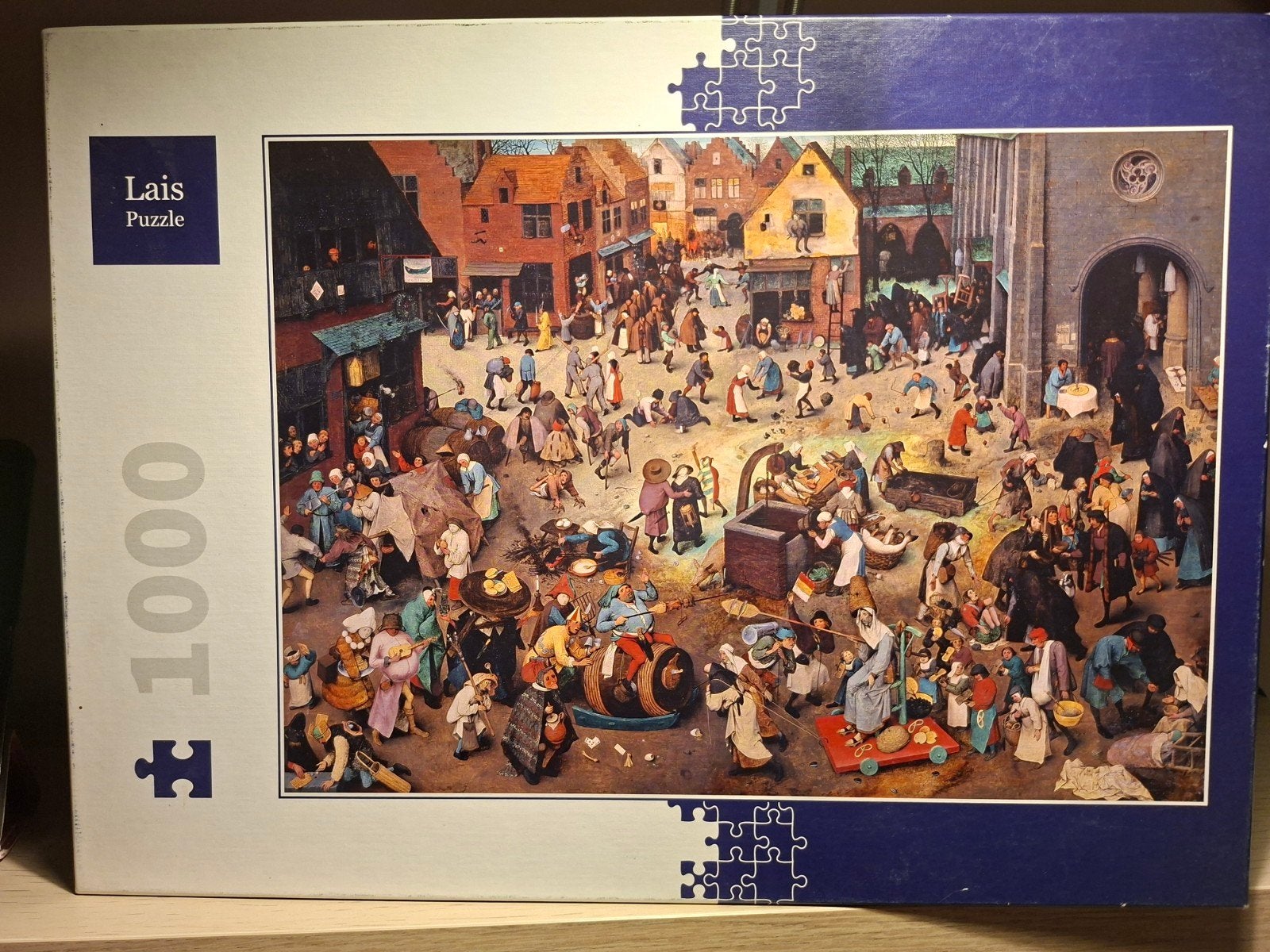 Mooie puzzel Pieter Bruegel 1000 stukjes, Ophalen of Verzenden, 500 t/m 1500 stukjes, Gebruikt, Legpuzzel