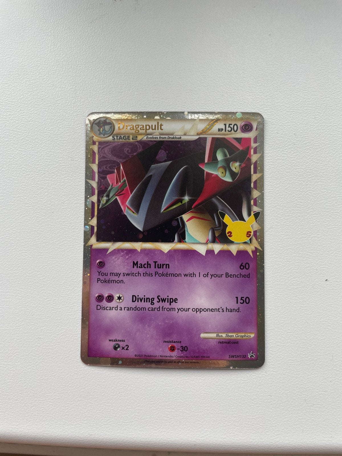 Pokémon Kaart - Dragapult HP 150 - Perfecte staat, Ophalen of Verzenden, Nieuw, Losse kaart