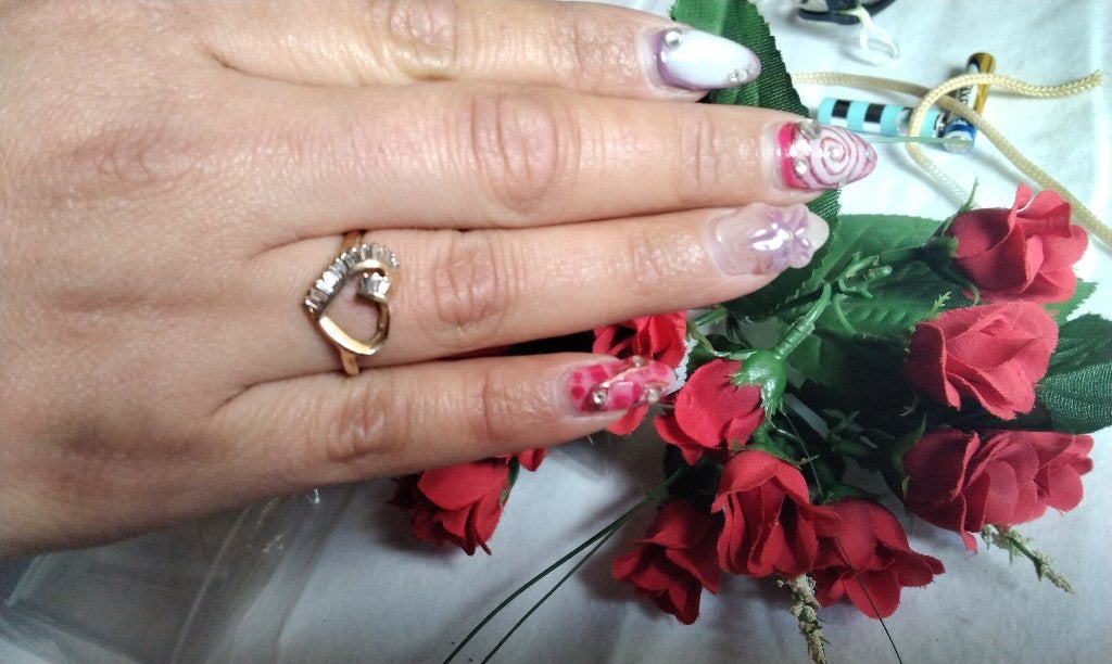 14 Karaat Gouden Ring Damesring 17,5 mm 16 Diamanten, Ophalen, Zo goed als nieuw, 17 tot 18, Met edelsteen