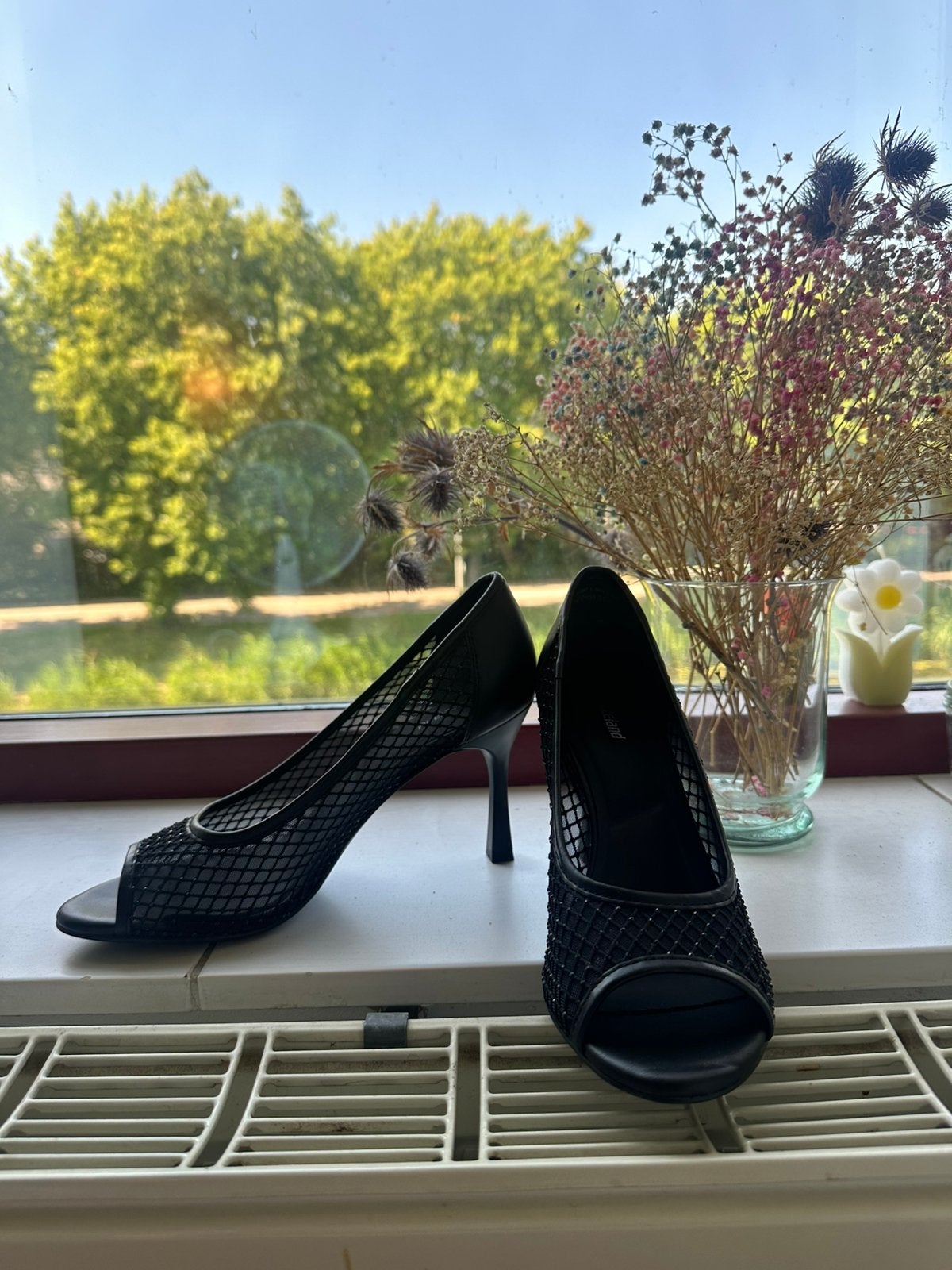 Nieuwe dames pumps zwart met steentjes maat 40 – hak 7 cm, Ophalen, Zo goed als nieuw, Zwart