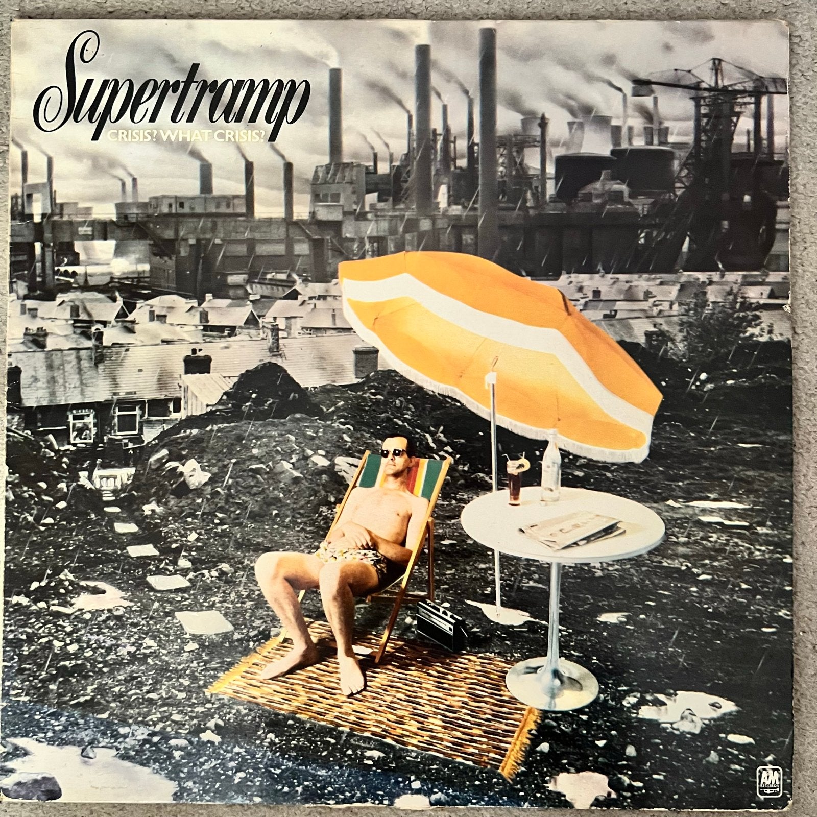 SuperTramp - Crisis? What Crisis? LP Vinyl (1975), Cd's en Dvd's, Vinyl | Pop, LP, Gebruikt, Pop, Originele persing