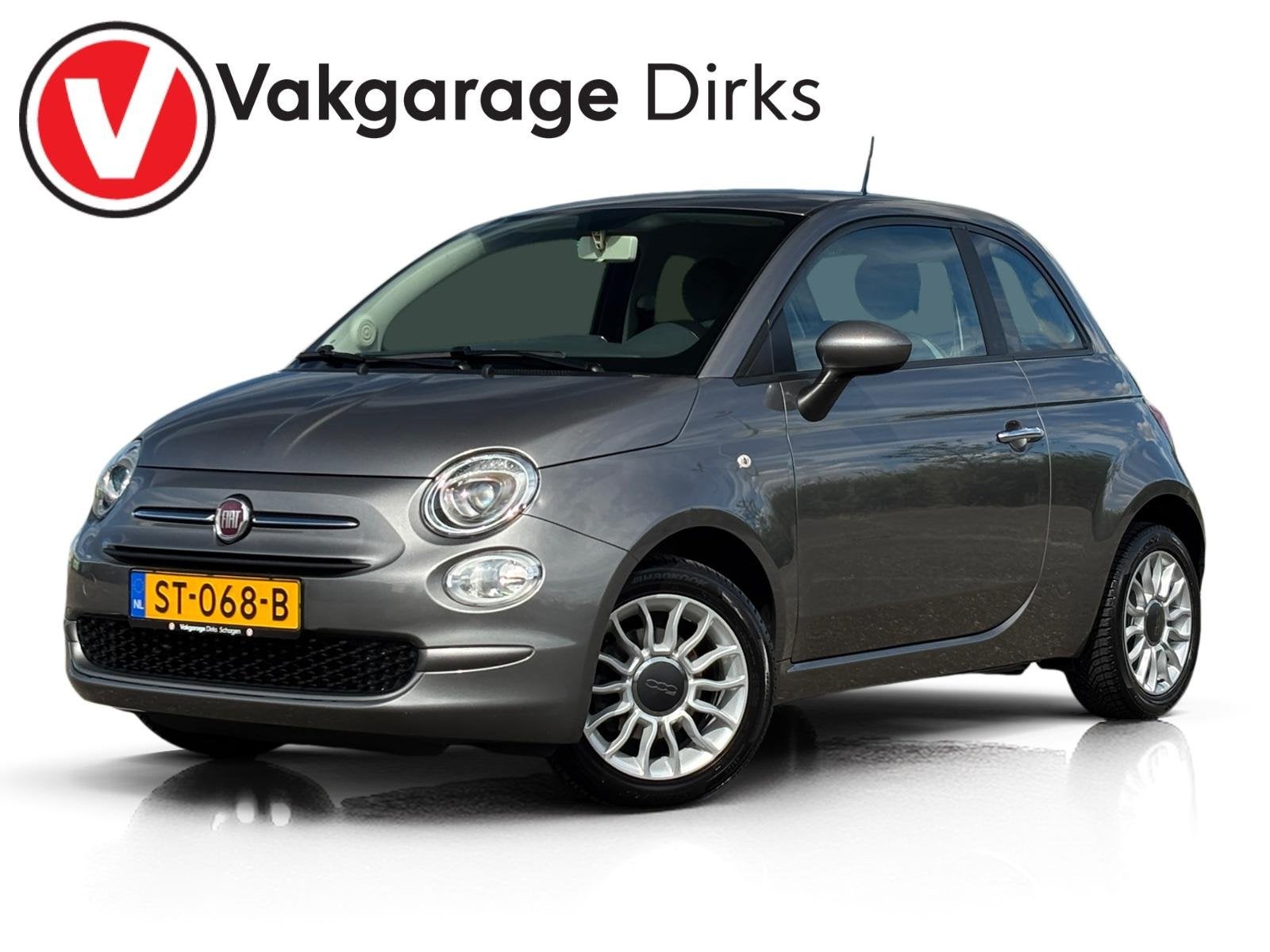 Fiat 500 0.9 TwinAir Turbo Popstar  Cruise  Airco, Voorwielaandrijving, Stof, Gebruikt, Origineel Nederlands