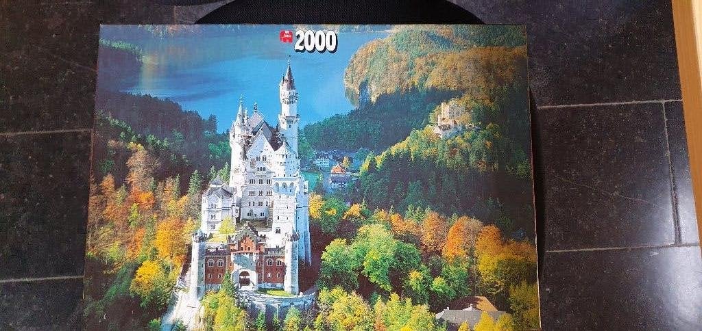 Jumbo Legpuzzel Neuschwanstein Kasteel 2000 Stukjes, Ophalen of Verzenden, Meer dan 1500 stukjes, Gebruikt, Legpuzzel