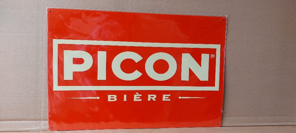 Groot zeldzaam reclamebord Picon (60 x 40 cm), Ophalen of Verzenden, Nieuw, Reclamebord, Plaat of Schild, Overige merken