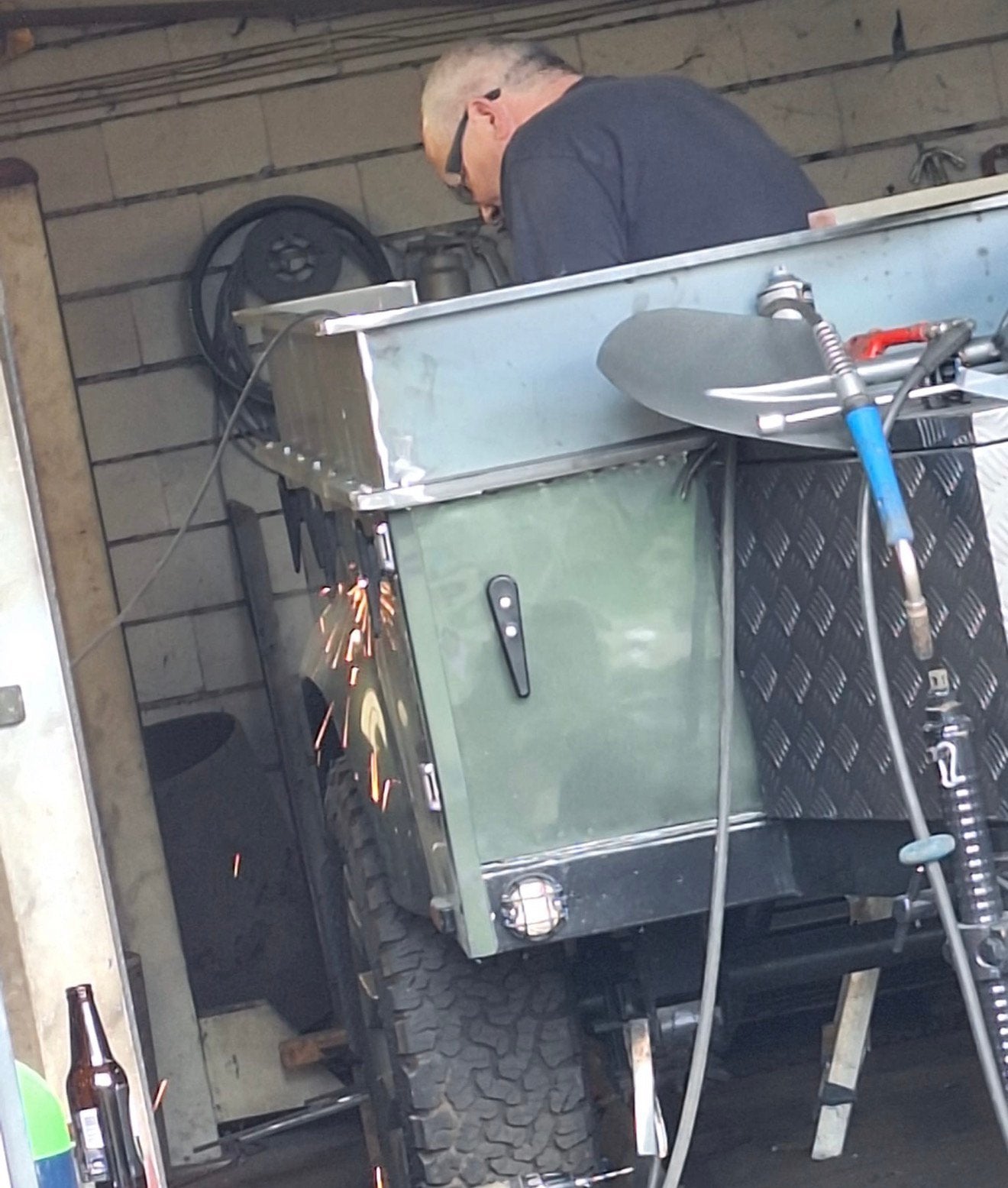 Uniek Reynolds Bougton Off Road trailer met daktent, Caravans en Kamperen, Vouwwagens, Overige merken, Tot en met 3, Ophalen of Verzenden