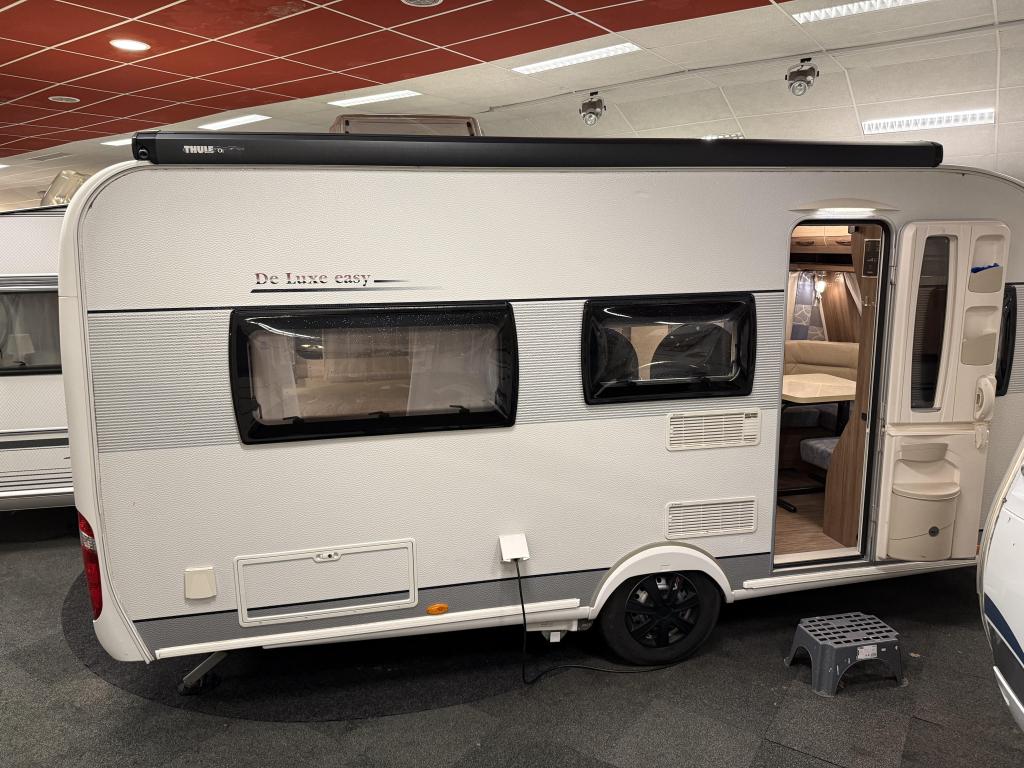 HOBBY DE LUXE 460 LU APARTE BEDDEN RONDZ AIRCO MOVER LUIFEL, Caravans en Kamperen, Caravans, Rondzit, Hobby, Bedrijf, 4 tot 5 meter