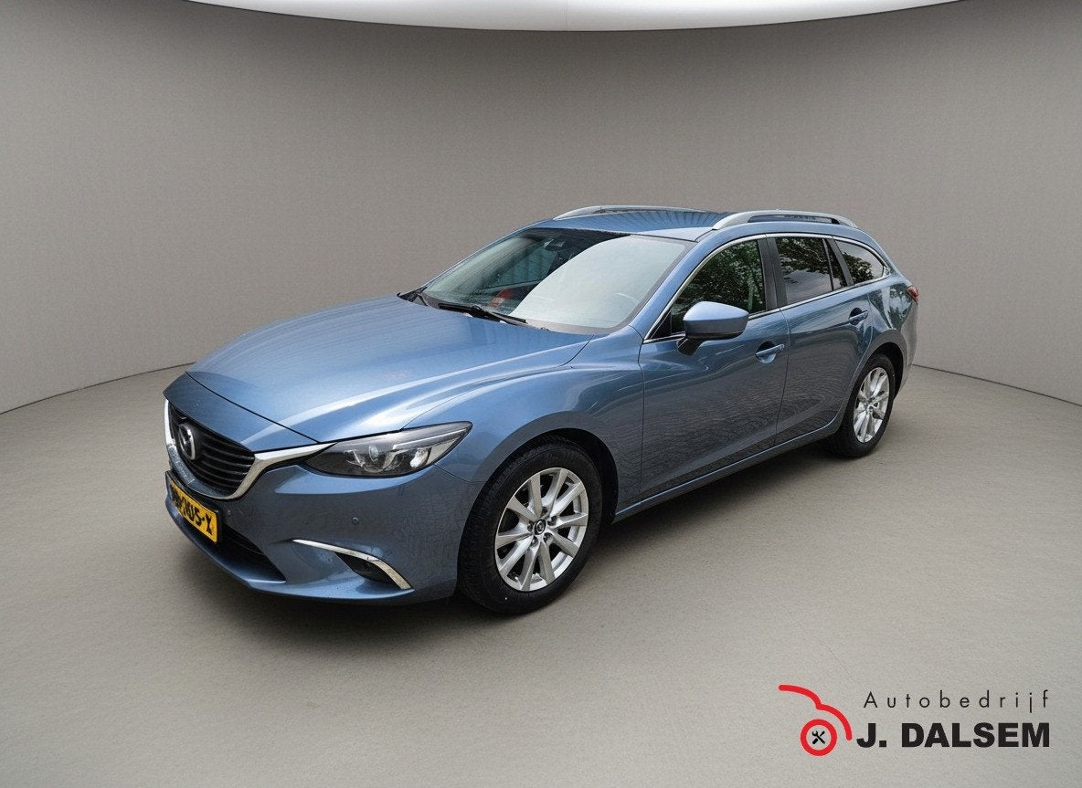 Mazda 6 Sportbreak 2.2D Skylease+ (bj 2017), Auto's, Voorwielaandrijving, 730 kg, Gebruikt, Euro 6