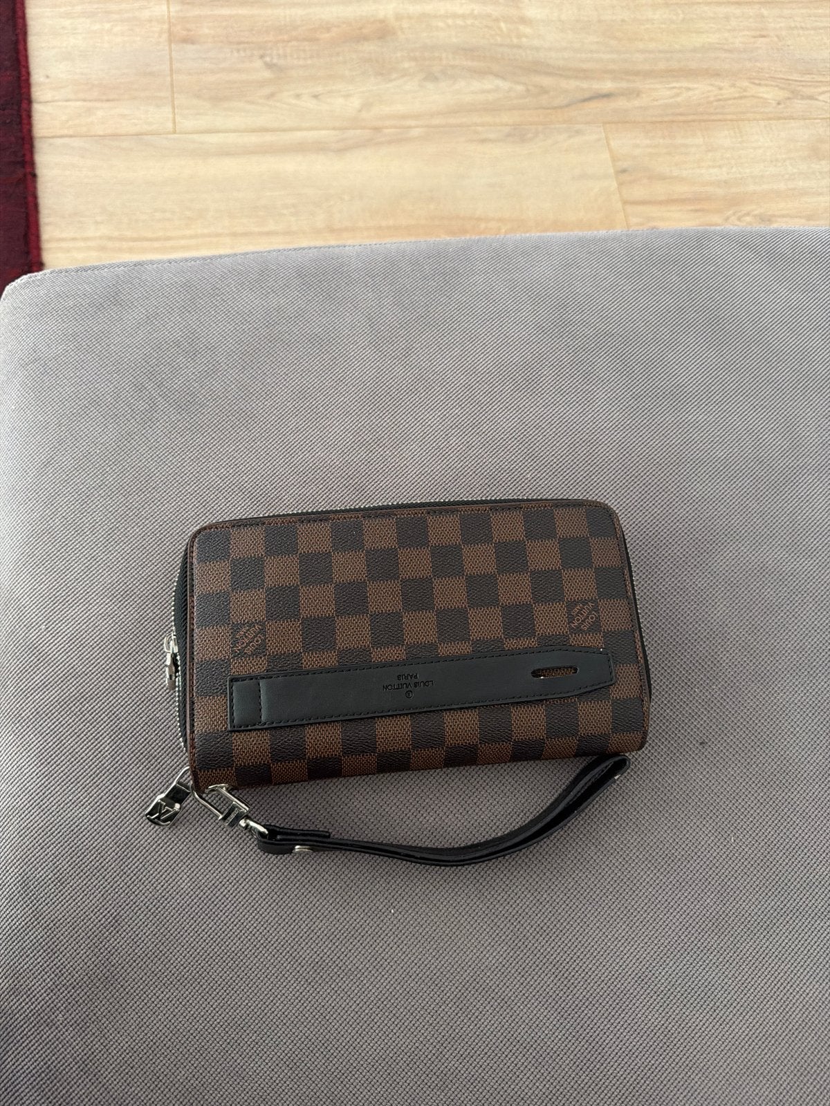 Louis Vuitton Damier Ebene Zippy Organizer Portemonnee, Ophalen, Zo goed als nieuw, Bruin, Overige merken
