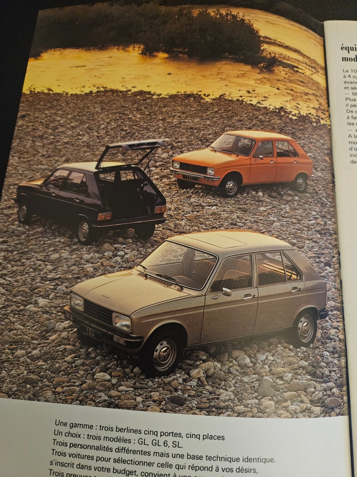 Brochure Peugeot 104 1979 Frankrijk, Ophalen of Verzenden, Zo goed als nieuw, Peugeot